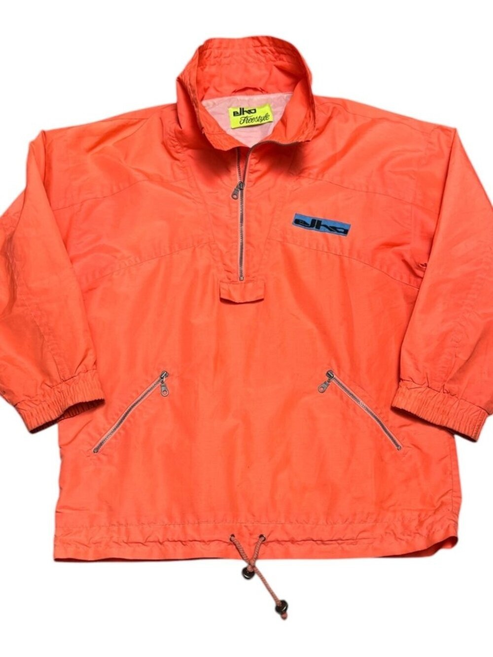 ELHO FREESTYLE Vintage Surf Skate Oversized Windbreaker Waterproof Jacket Men XL